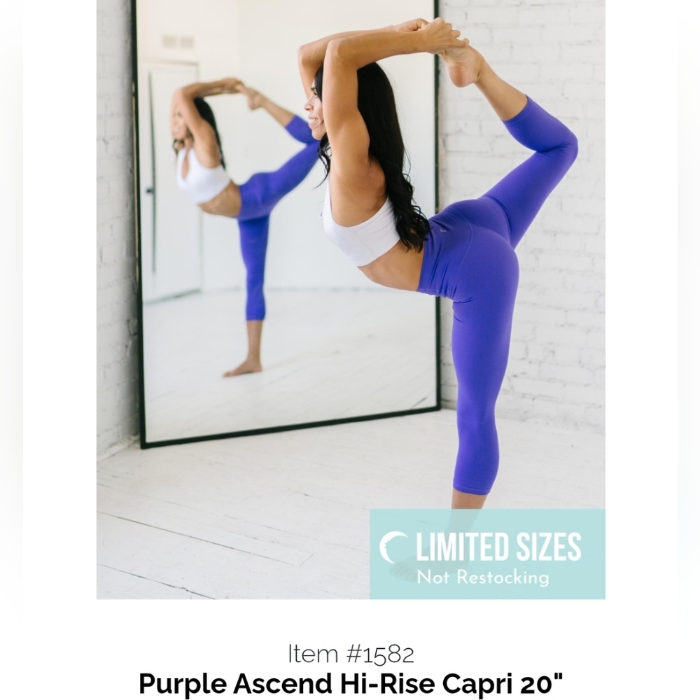 ZYIA Ascend Hi-rise Capri 20" Size 8-10